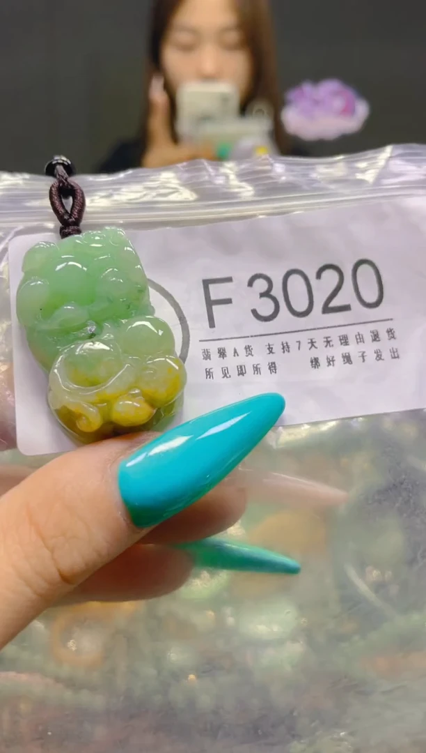 翡翠未镶嵌颈饰/F/翡翠A货，一件也是批发价