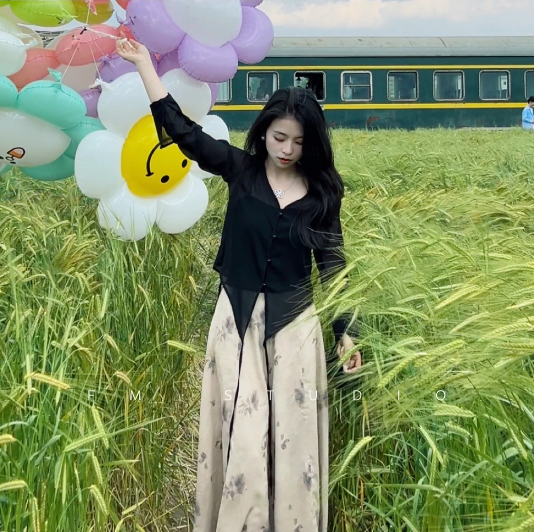 【清】小个子新中式水墨画国风套装