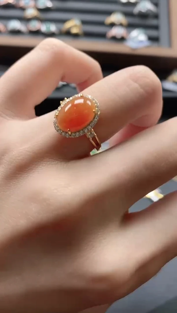 【闪购商品】翡翠戒指银S925镶嵌51151