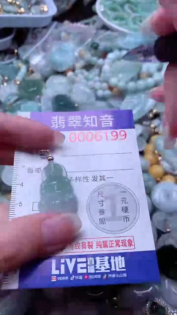 翡翠未镶嵌吊坠(不含链)6199