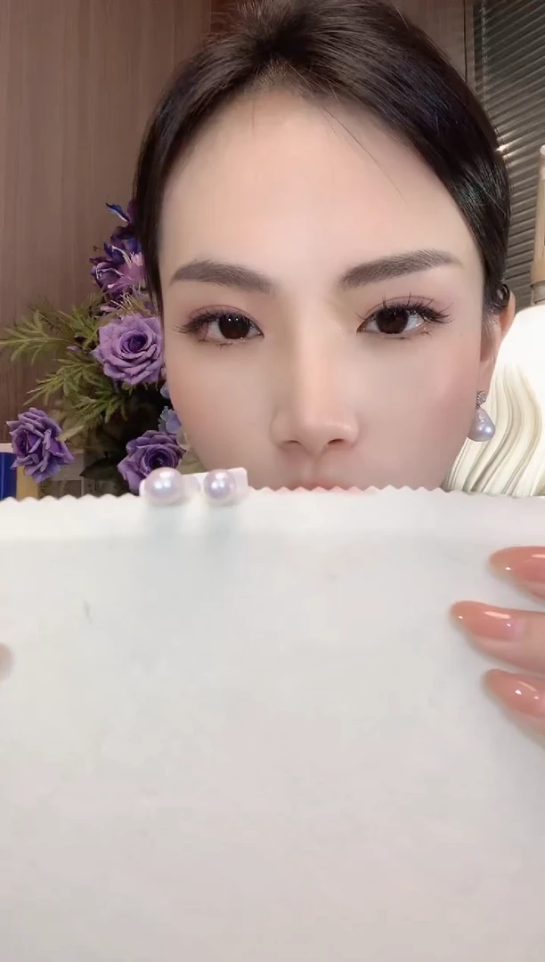 银S925镶嵌淡水珍珠耳饰D2 多样性发一对