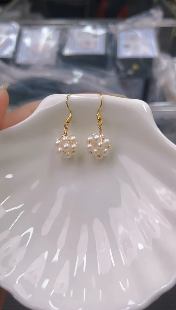 未镶嵌淡水珍珠耳饰ed1322