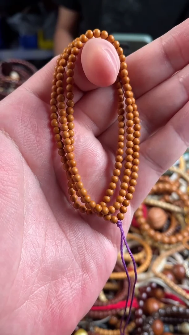 吊坠橄榄核王胖子文玩工作室核壁3.8左右圆珠108