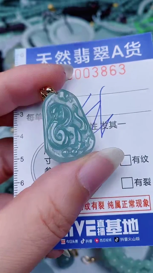 翡翠未镶嵌颈饰00003863