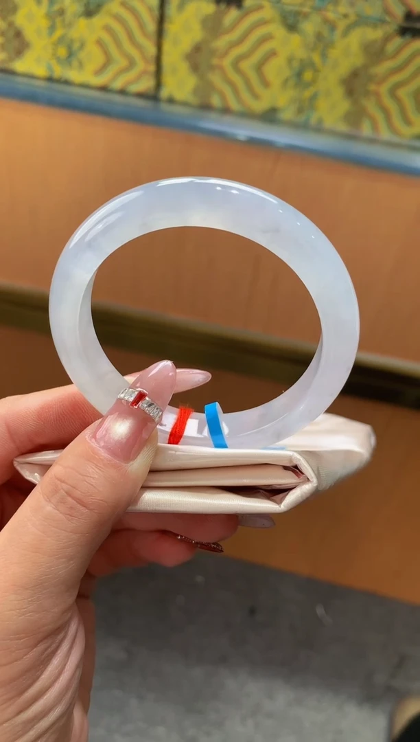 未镶嵌手镯翡翠-F42-正圈53.4