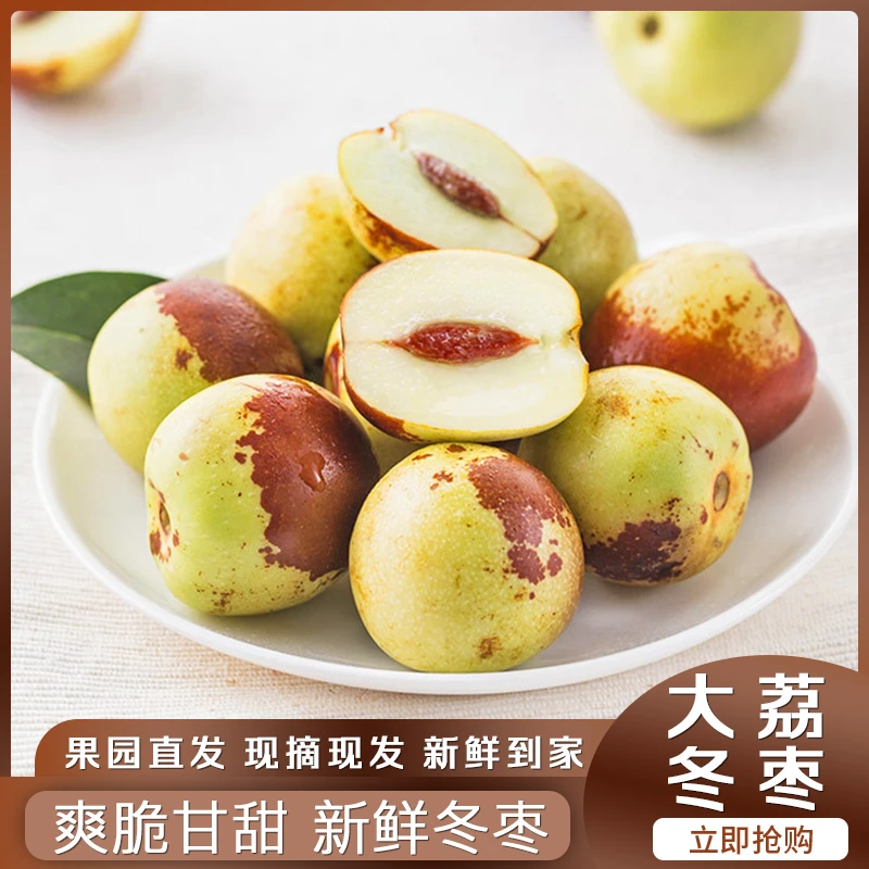 陕西大荔冬枣脆甜可口果园直发 现摘现发 新鲜到家