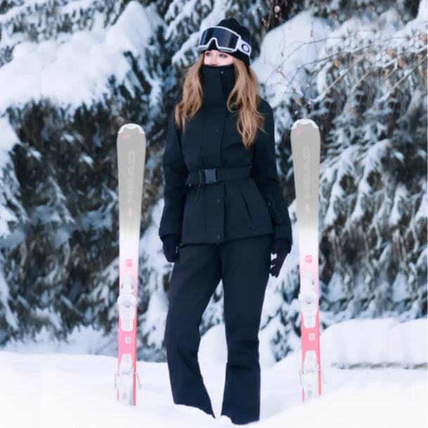 25新款滑雪服女款滑雪服单板双板防风防水小个子修身滑雪衣裤