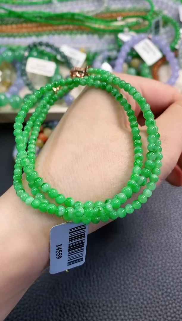 翡翠未镶嵌项链春日珠宝 D95