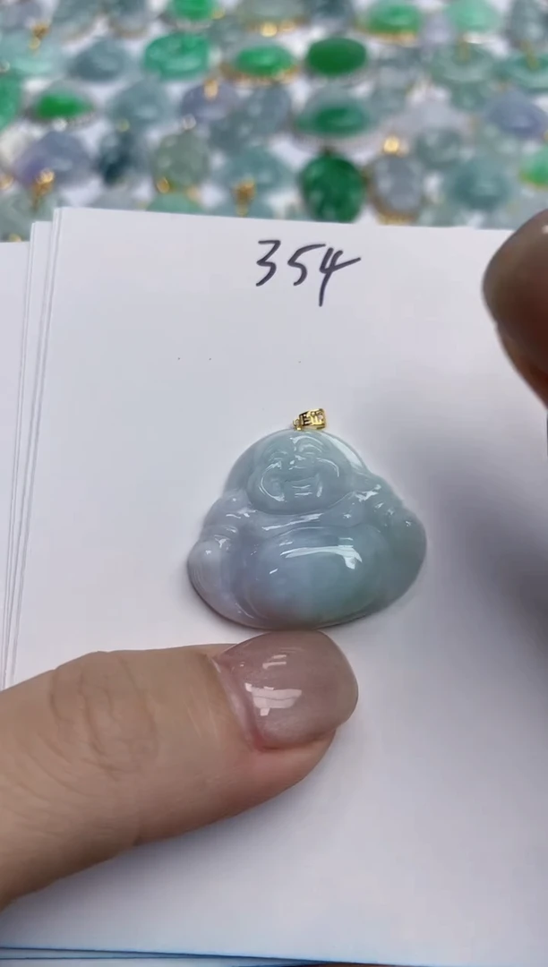 【闪购商品】翡翠颈饰18K金镶嵌天然缅甸翡翠A货