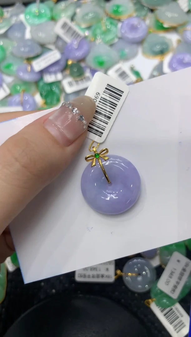 【闪购商品】翡翠颈饰18K金镶嵌222222222