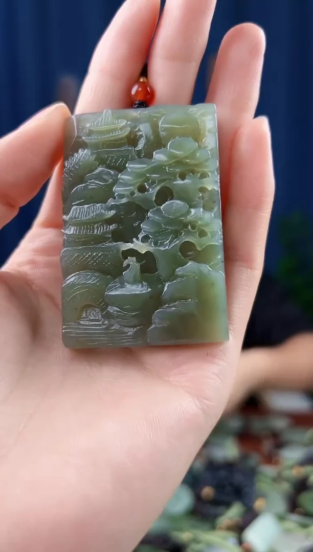 未镶嵌和田玉挂件拍一发一，