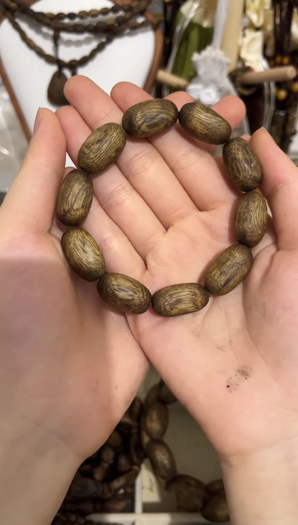 木质非金属枣珠1.2单圈手串