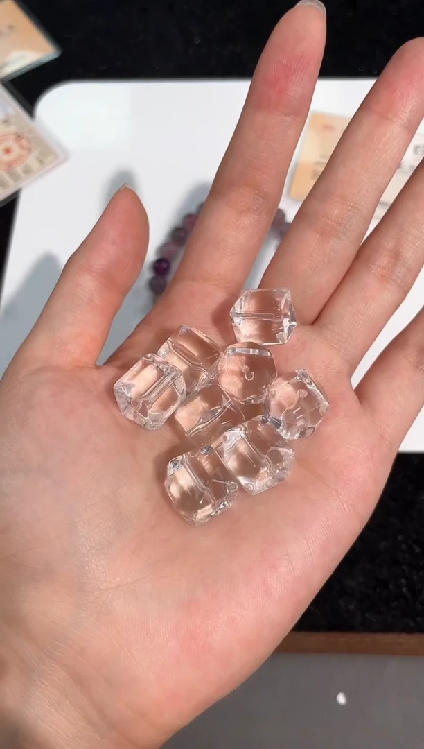 水晶手链未镶嵌70号白水冰块配件