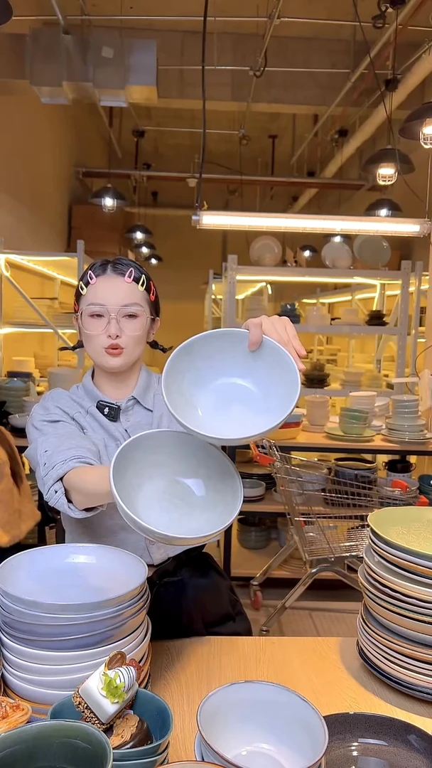 瓷84外贸尾货窑变釉下彩默认微瑕