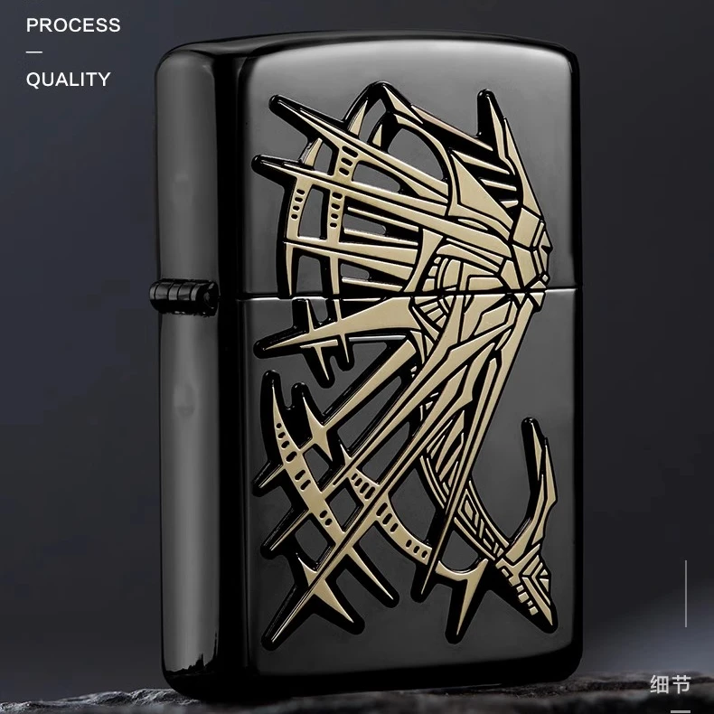 ZIPPO/之宝飞天羽翼官方正品黑色翅膀男士打火机双面个性TCJ1