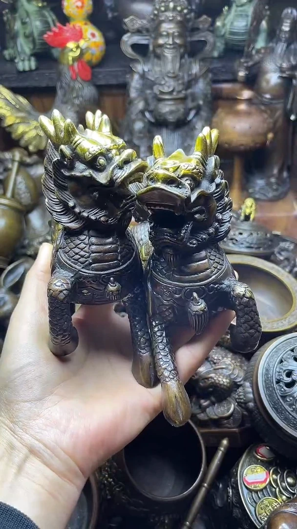 闪购链接，点击下单，有运费险，铜摆件