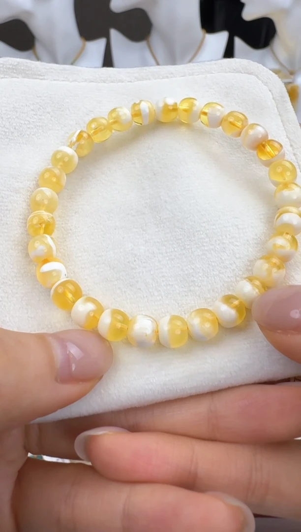 未镶嵌蜜蜡裸石??蜜蜡手串 7mm