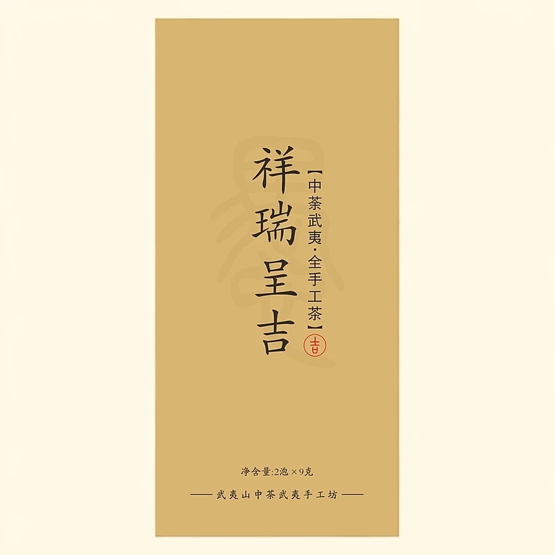 茶愚 2024年 祥瑞呈吉【吉】武夷岩茶全手工茶/一盒2泡18克