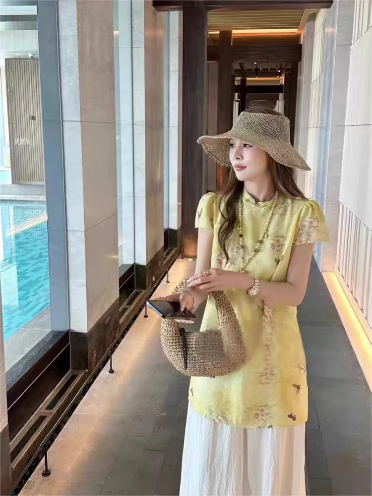 上衣80裤长96    03A【繁花似锦】套装