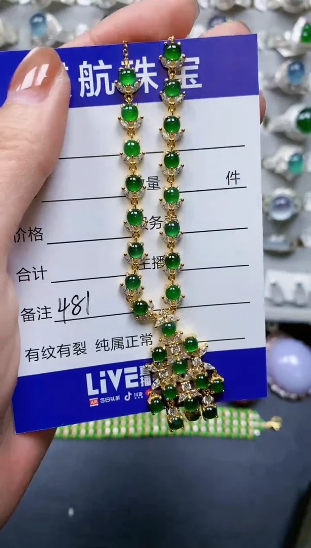 【闪购商品】翡翠颈饰银S925镶嵌0481