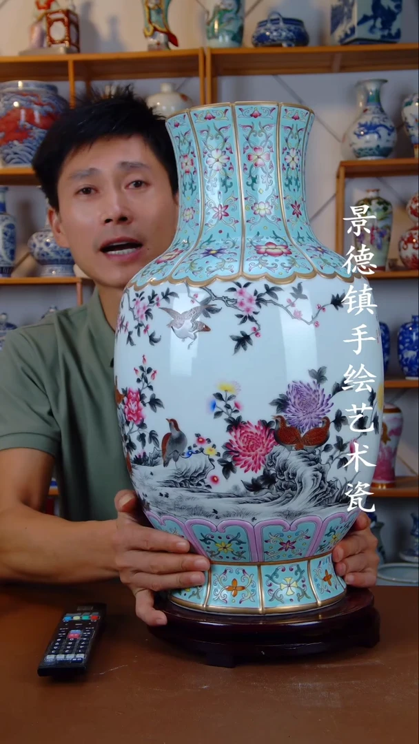 瓶景德镇手工手绘陶瓷摆件69