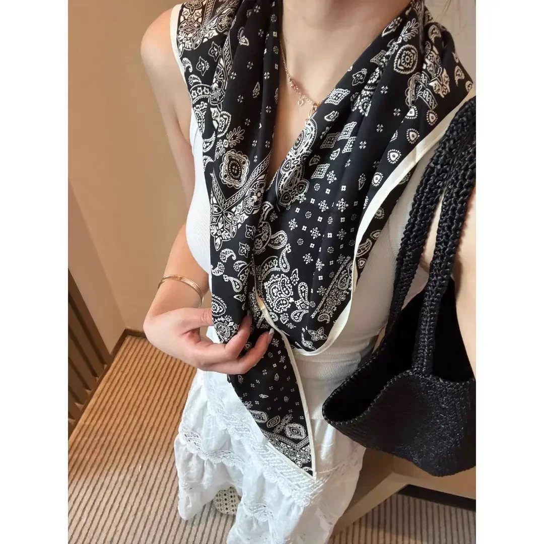 （花三三）泡菜国推荐热卖款夏季法试式冰凉感丝巾