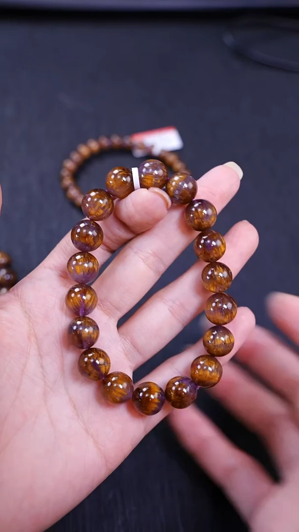 水晶手串未镶嵌极光金多多单圈11mm-多样性发其一