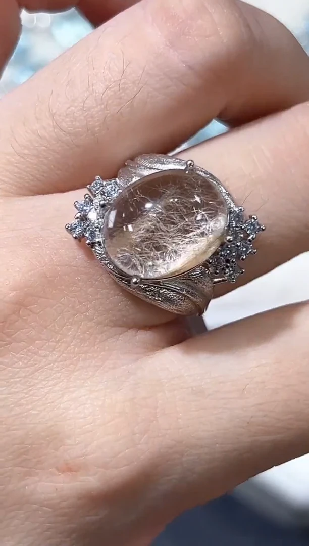 吊坠(不含链)银S925镶嵌托帕石40m多样性发其一