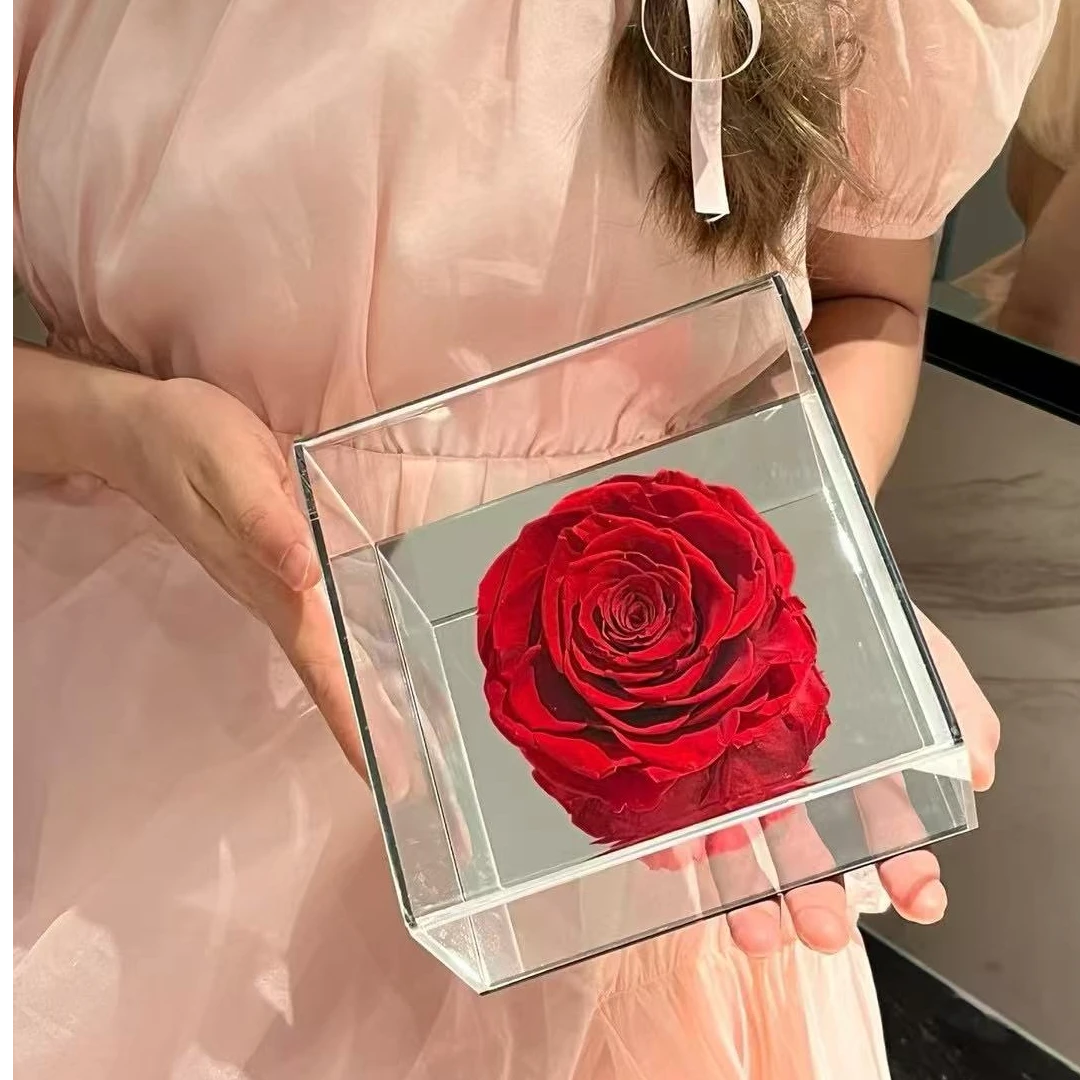 巨型唯一红色卡粉|情人节限定永生花永生花礼盒永生花花束花礼
