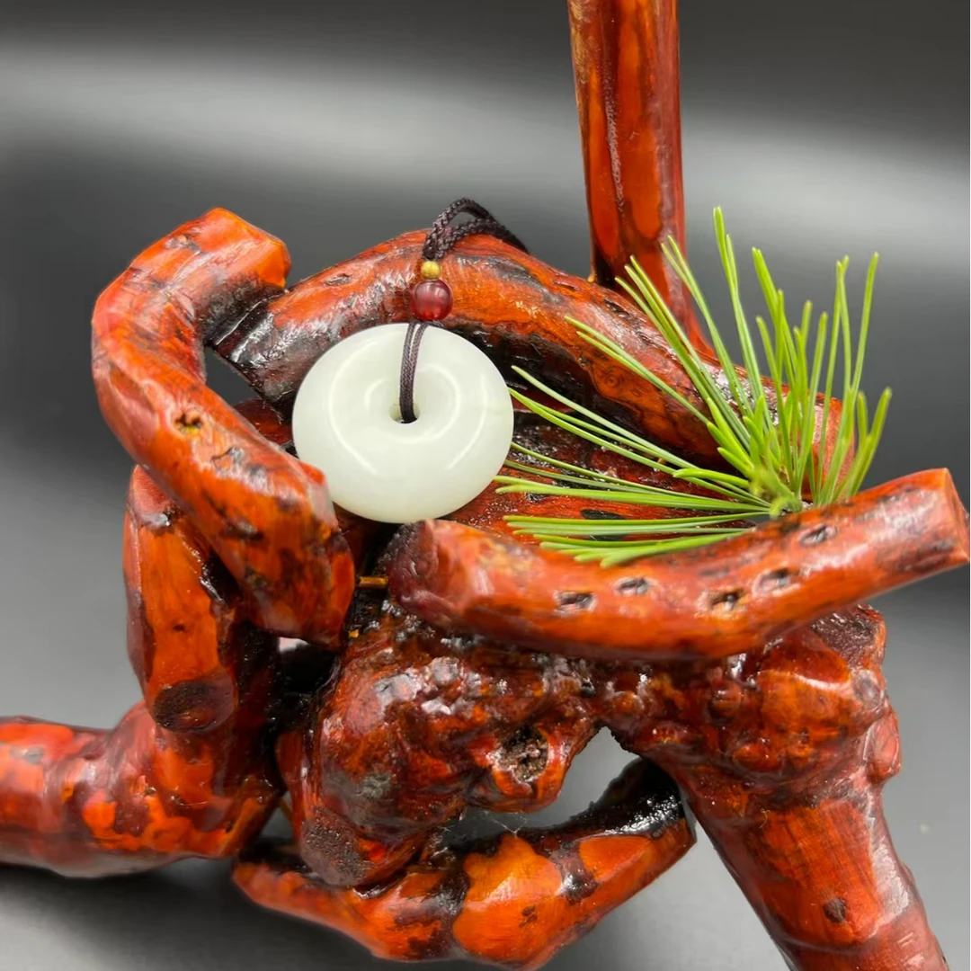 天然岫玉平安扣吊坠