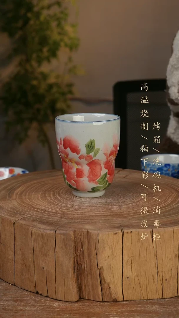 碗瓷景德镇手工手绘高温瓷釉下彩