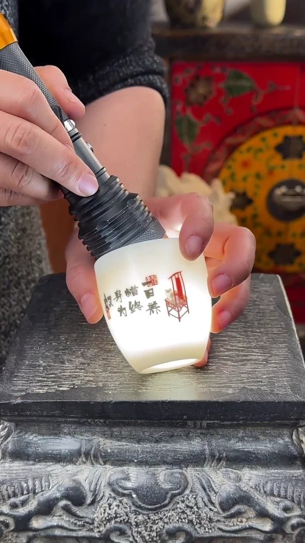 【闪购商品】摆件釉上彩陶瓷竹收纳盒