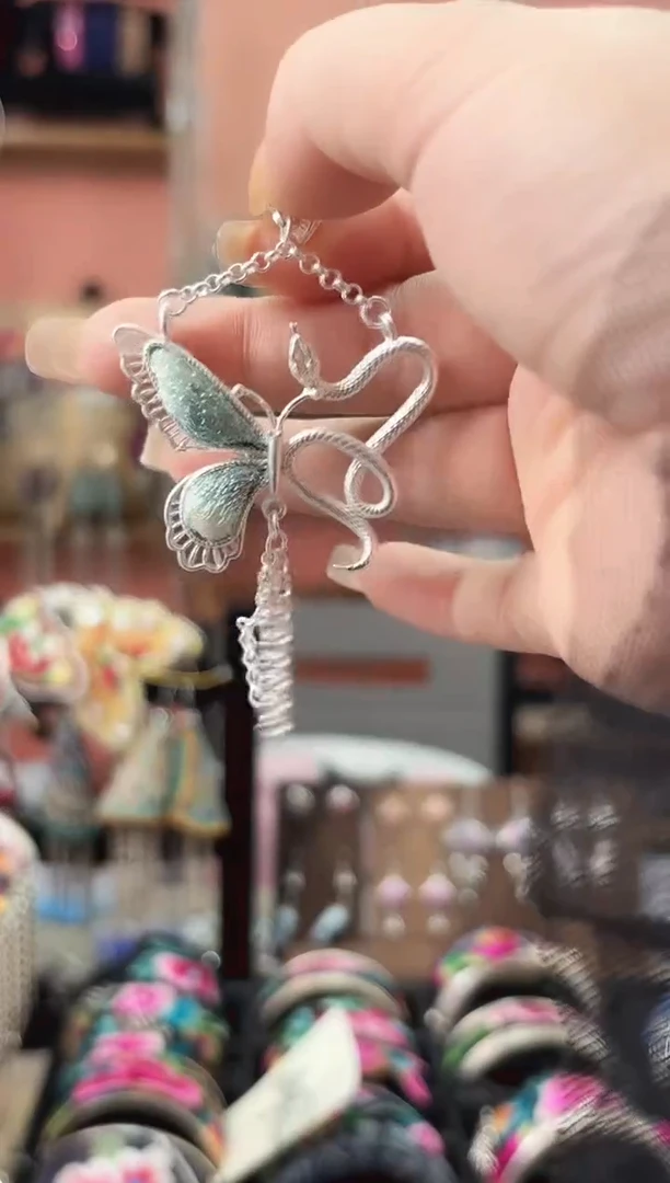 织绣艺枝独绣手工饰品169