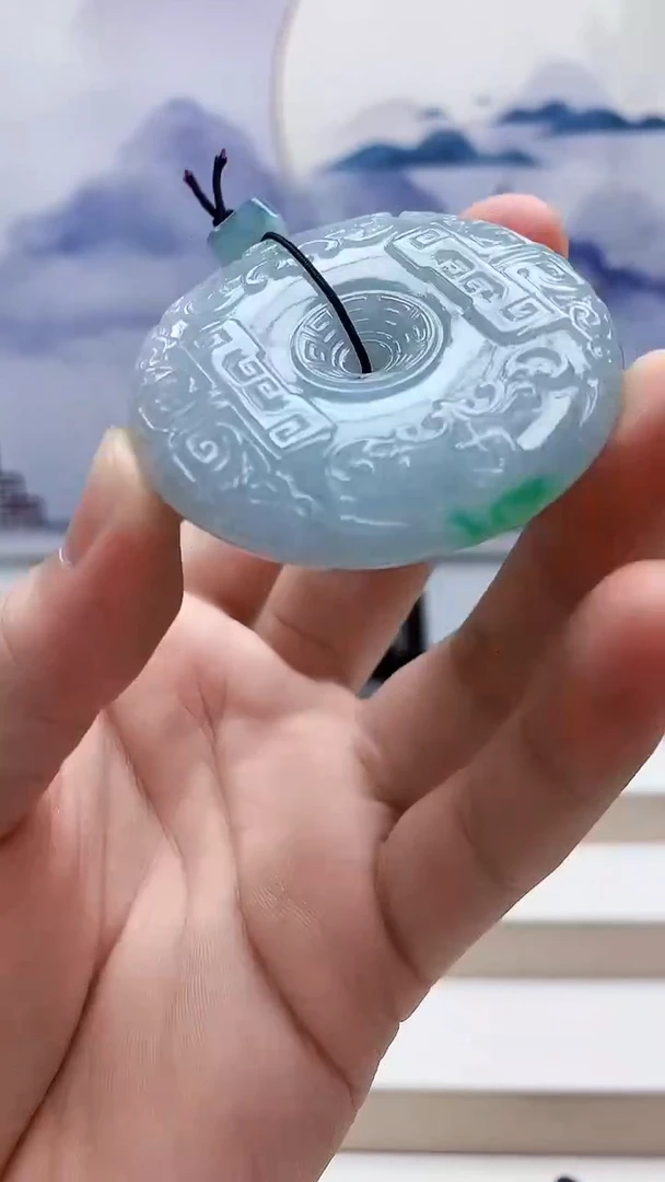 未镶嵌定制翡翠4829bb-毛货挂件75