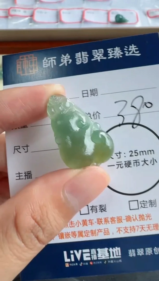 未镶嵌定制翡翠如意