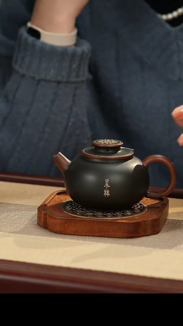 【闪购商品】巨轮珠如意壶坭兴陶