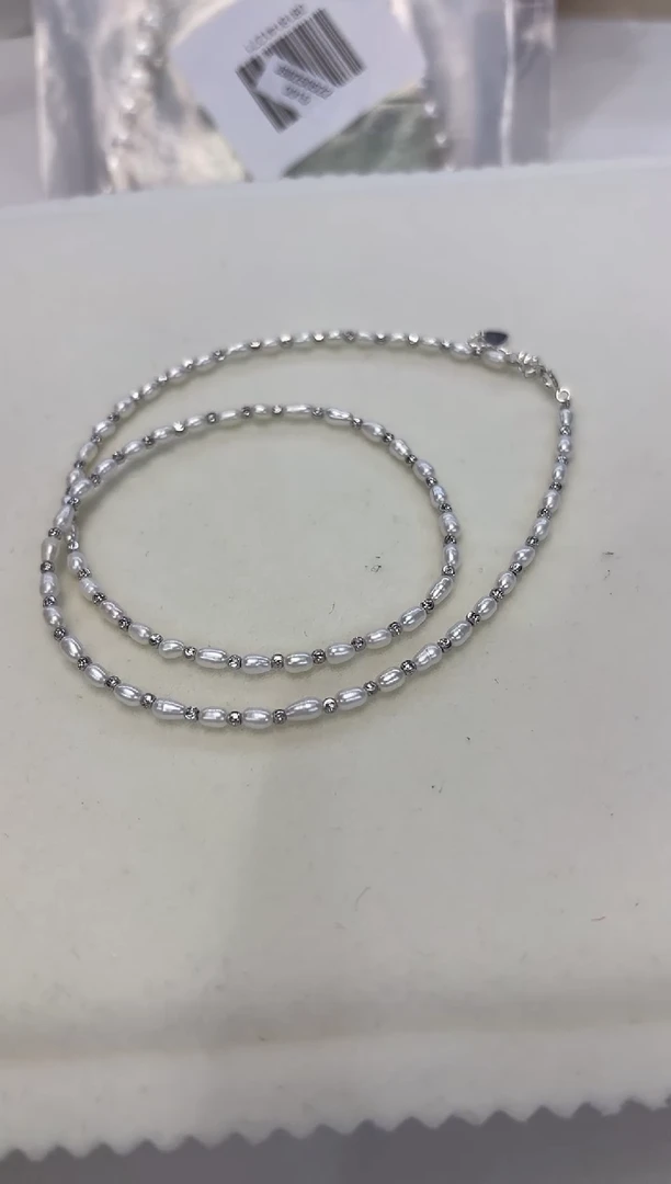 淡水珍珠银S925镶嵌颈饰驼***糖福利