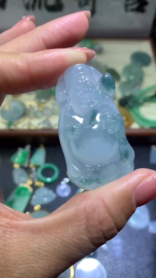 【闪购商品】翡翠颈饰未镶嵌051天然缅甸A货翡翠