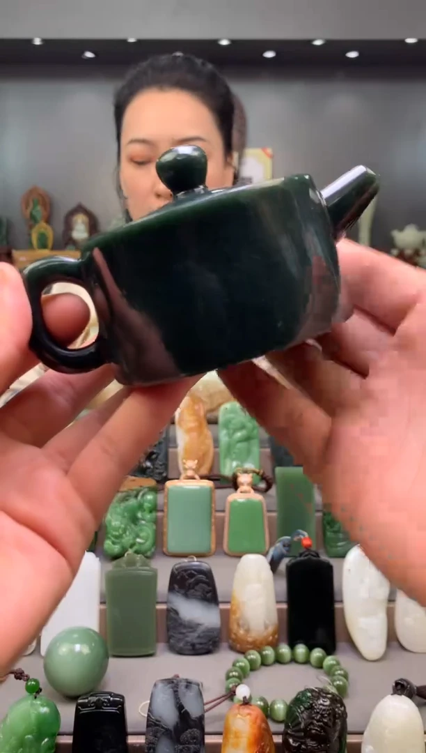 【闪购商品】和田玉茶壶未镶嵌茶壶1