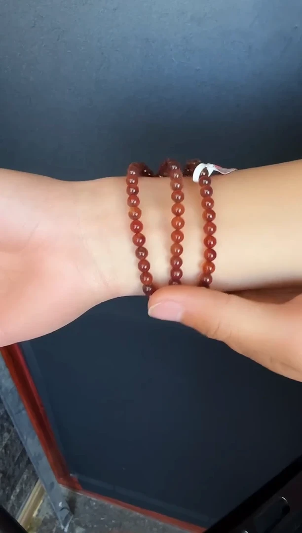 琥珀颈饰未镶嵌#16缅甸琥珀紫罗兰妈妈链5mm