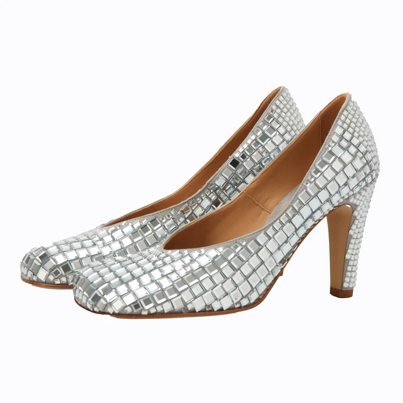 女式银色亮片鞋621794VBTV01493