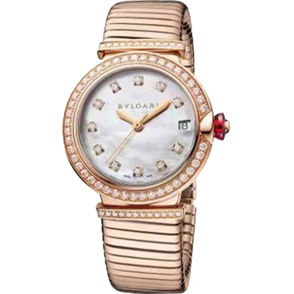 99新 BVLGARI/宝格丽 老佛爷/宝格丽103034/自动机械/单表/33mm