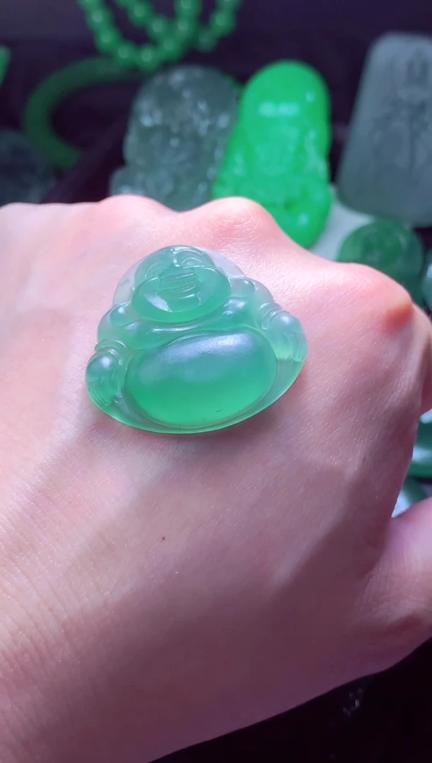 定制翡翠未镶嵌天然缅甸翡翠A货毛货多样性发