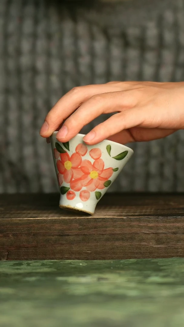 陶瓷青诗集手工手绘瓷器