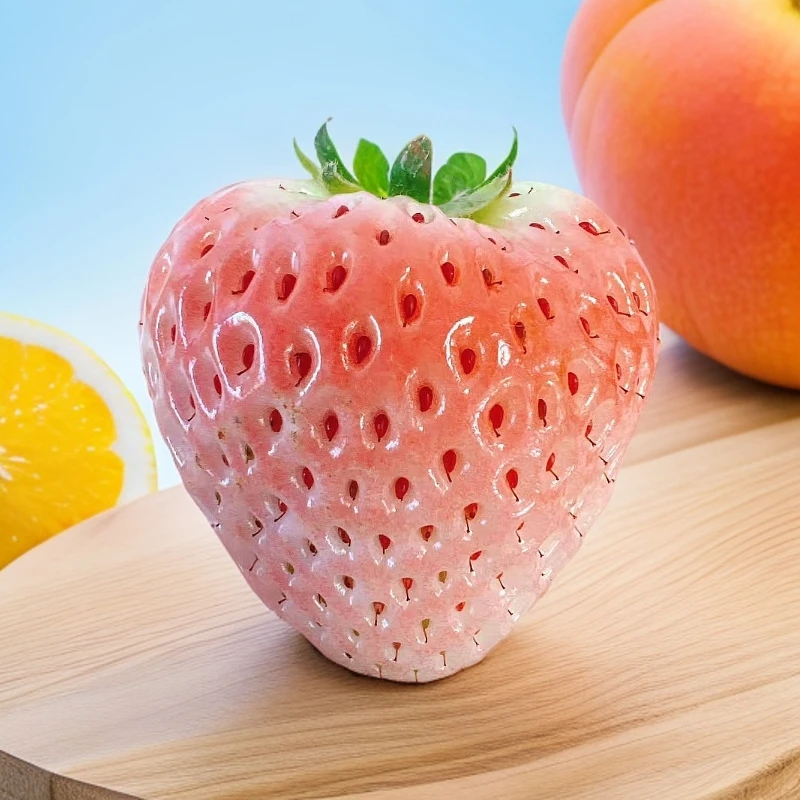 淡雪白草莓一板55个毛重3.3斤（坏果包赔）长春当天送到家