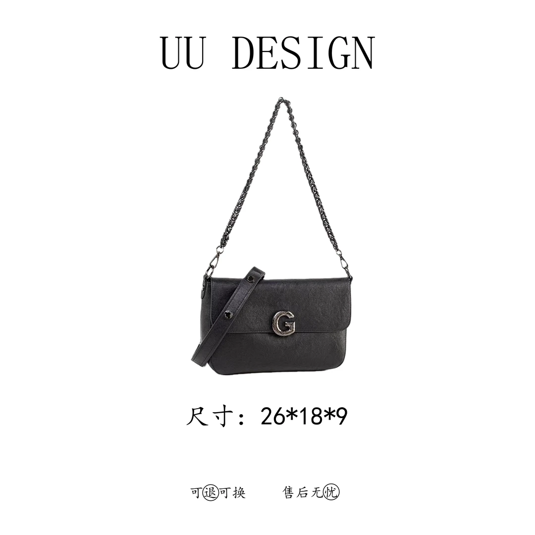 【Uu.】QYX-9658-黑色-高定轻奢时尚百搭潮流女士包包