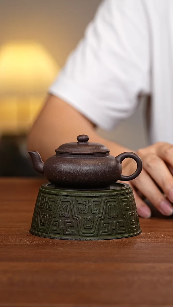 茶壶紫砂宫灯天青泥WG