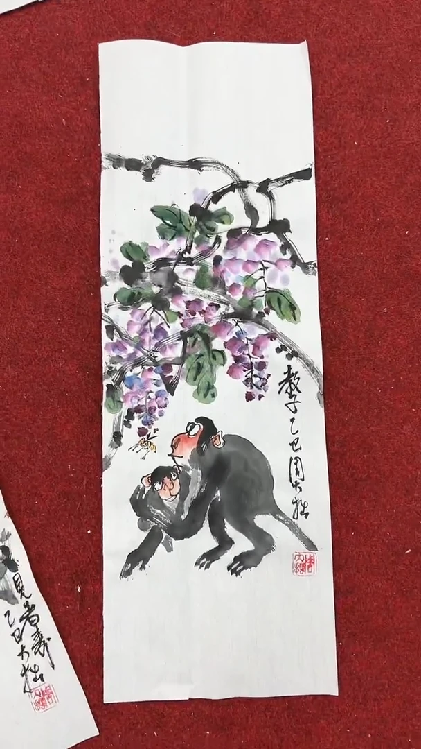 国画周大拙/国画/花鸟