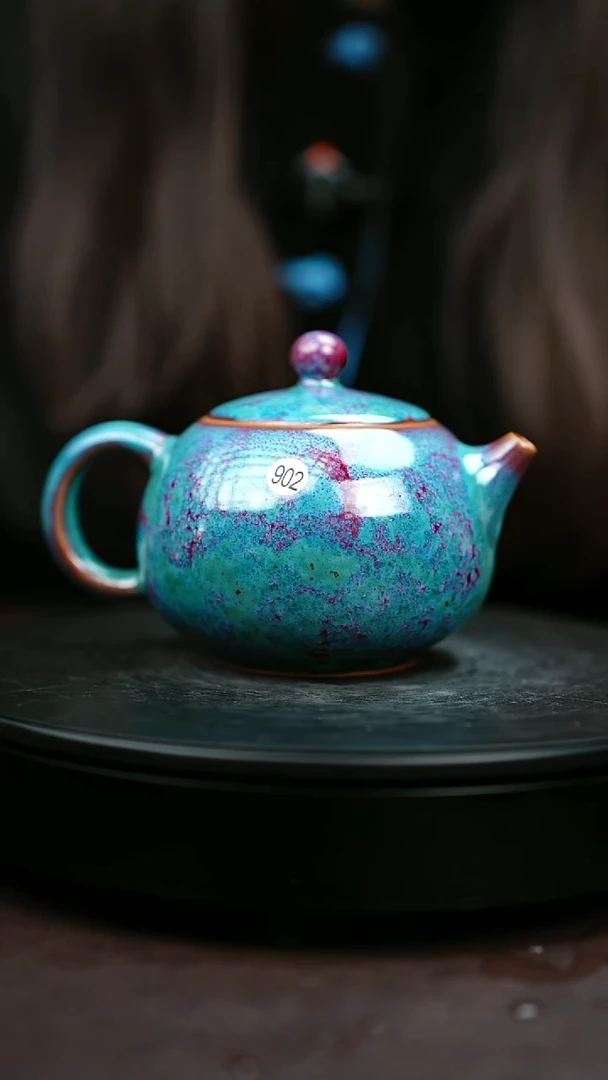 902#原矿钧瓷炉钧釉西施壶