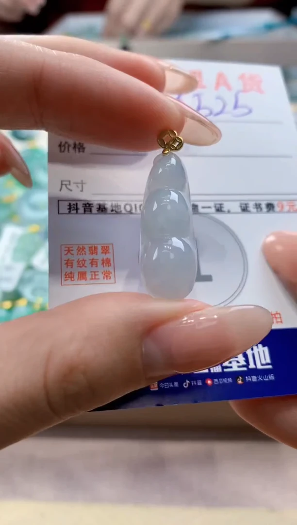 颈饰未镶嵌翡翠天然翡翠挂件